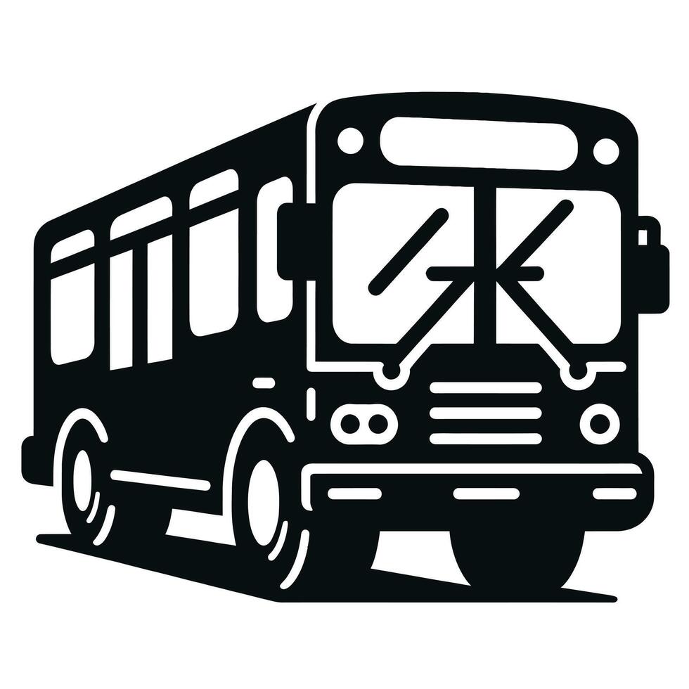 Bus icon on white background vector