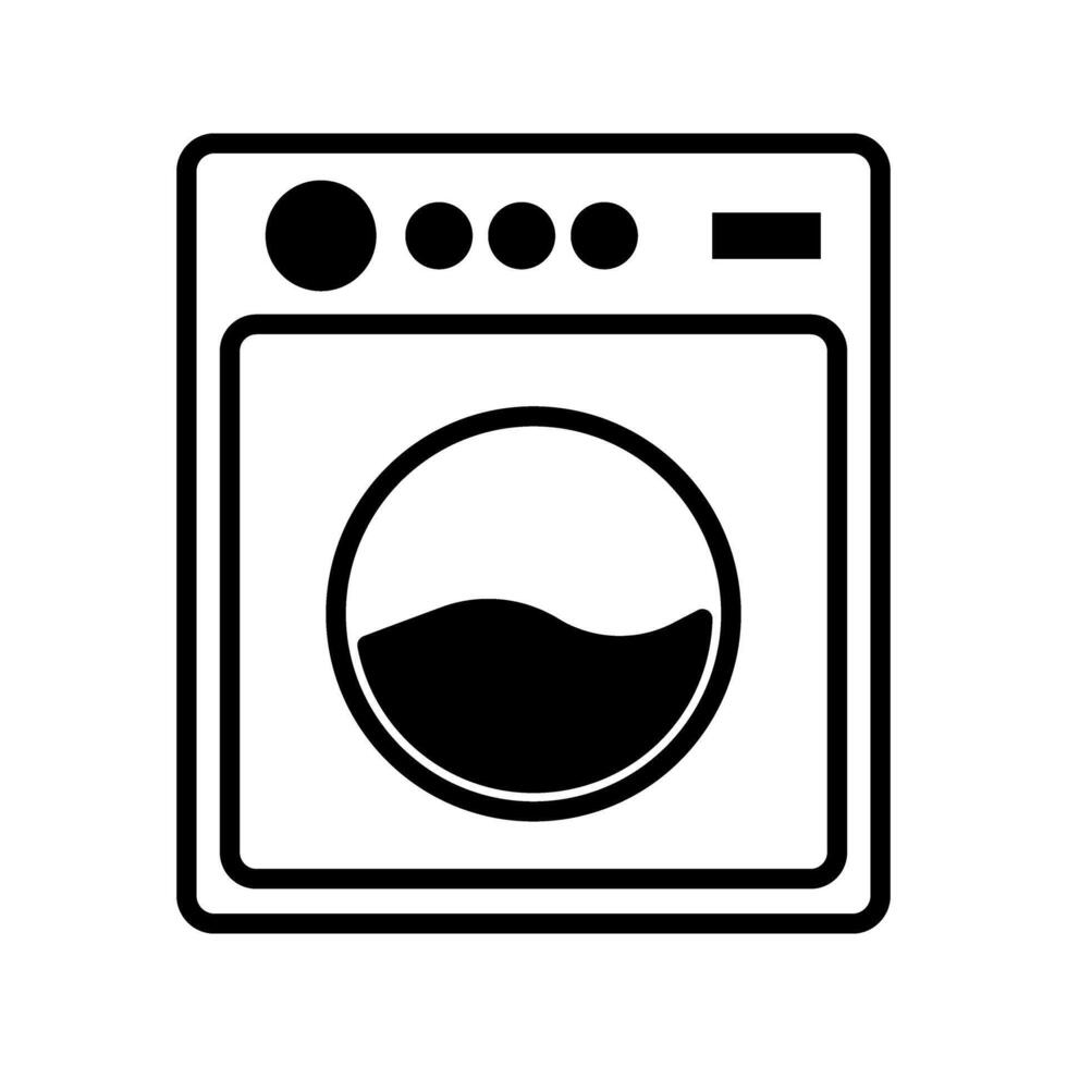 washing machine icon vector