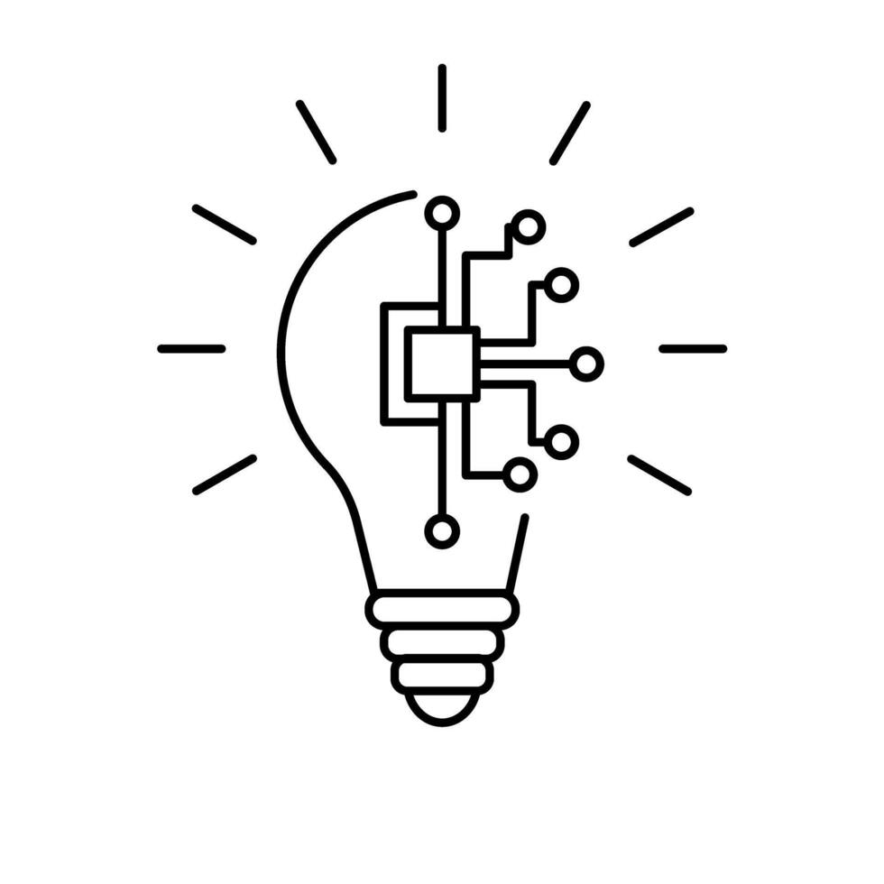 artificial intelligence icon vector