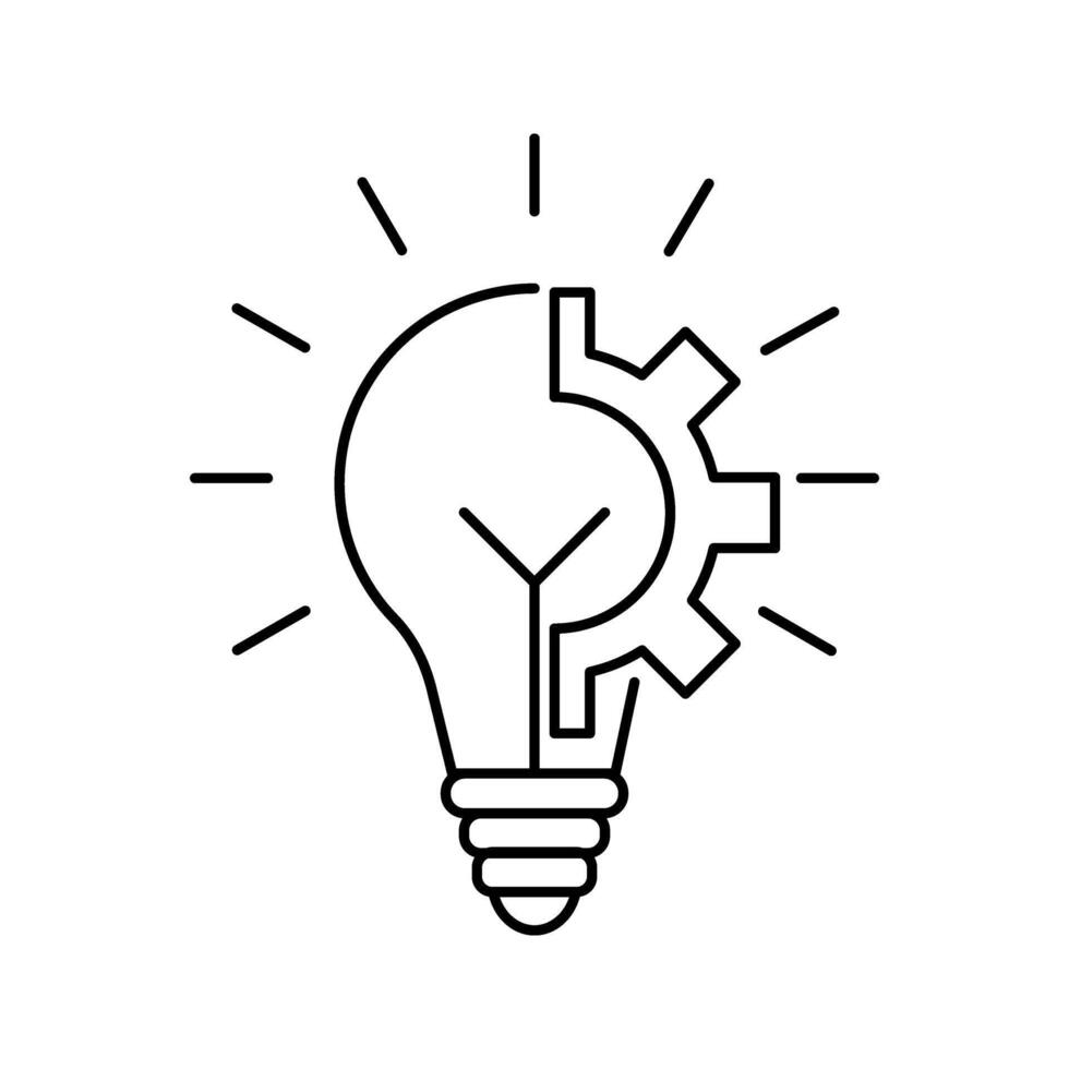 illustration of creative idea icon vector