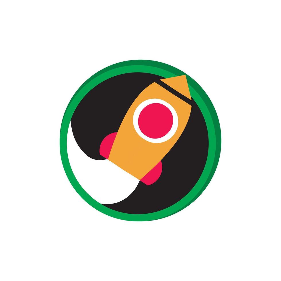 rocket logo or icon vector