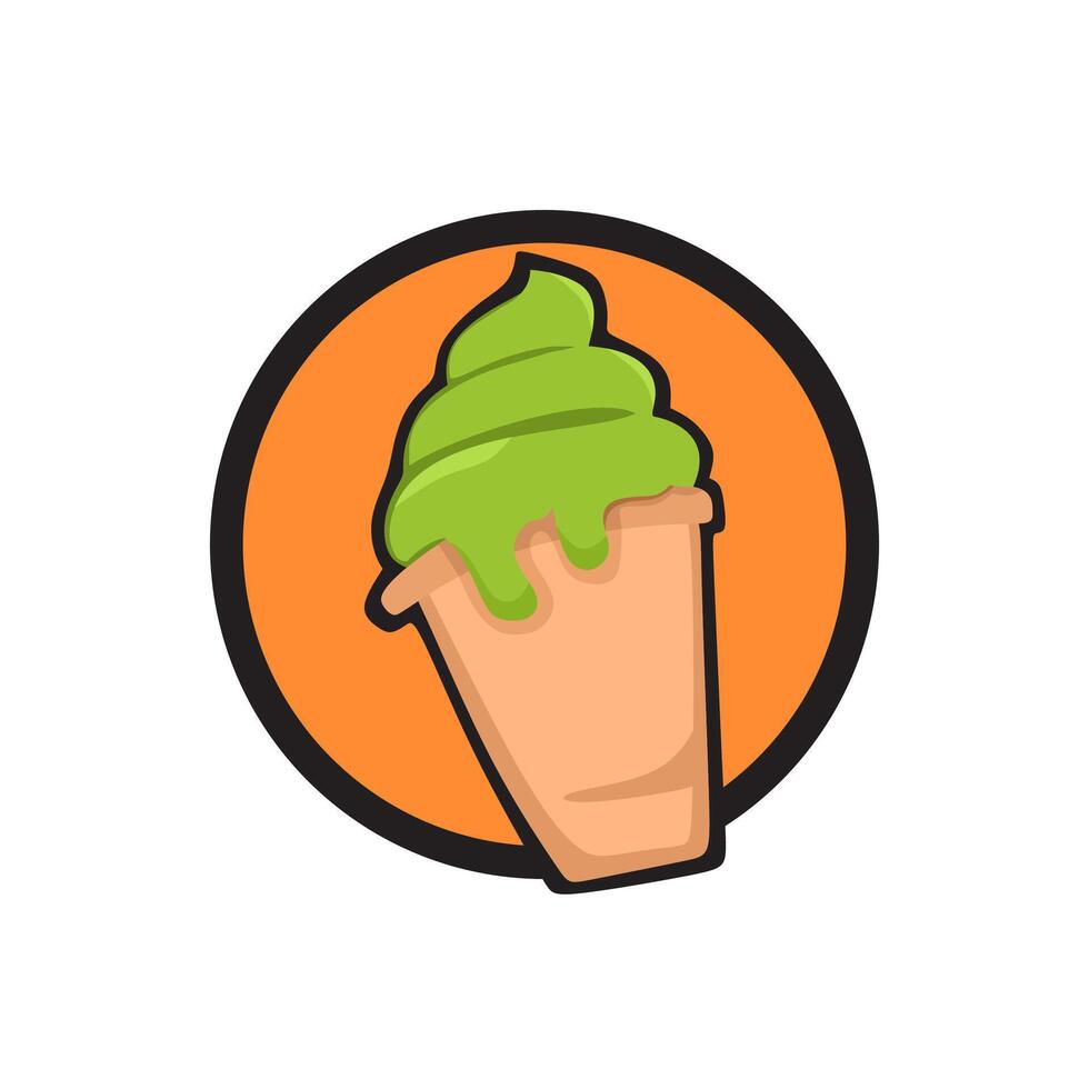 ice cream logo or icon vector