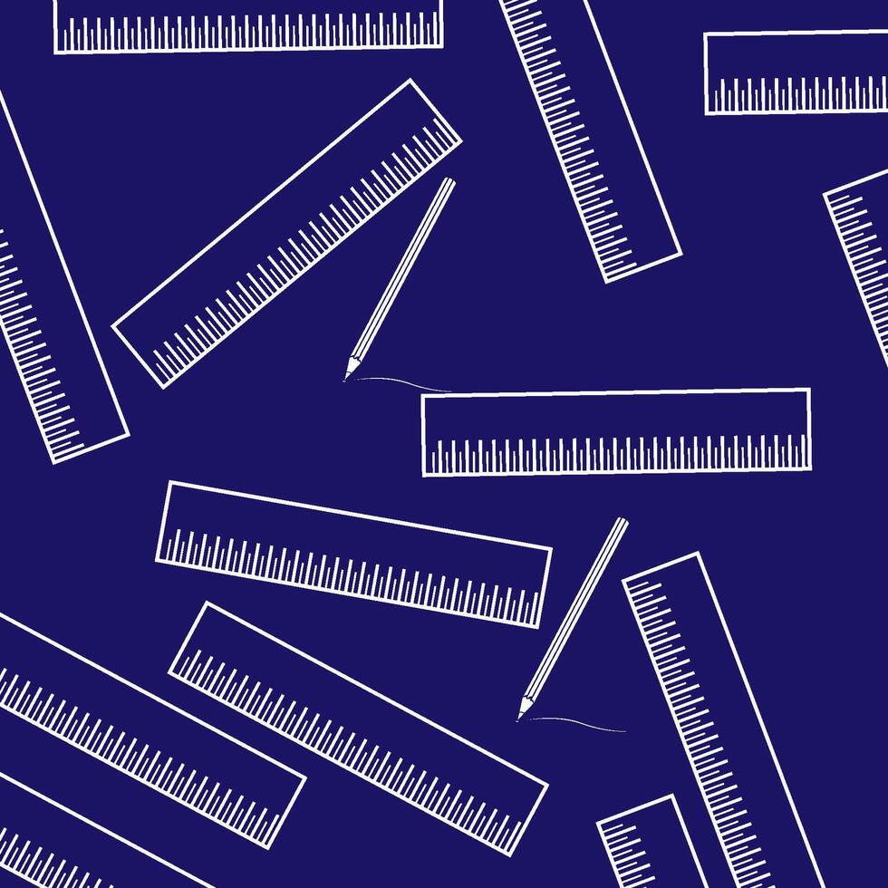 ruler and pencil background icon vector