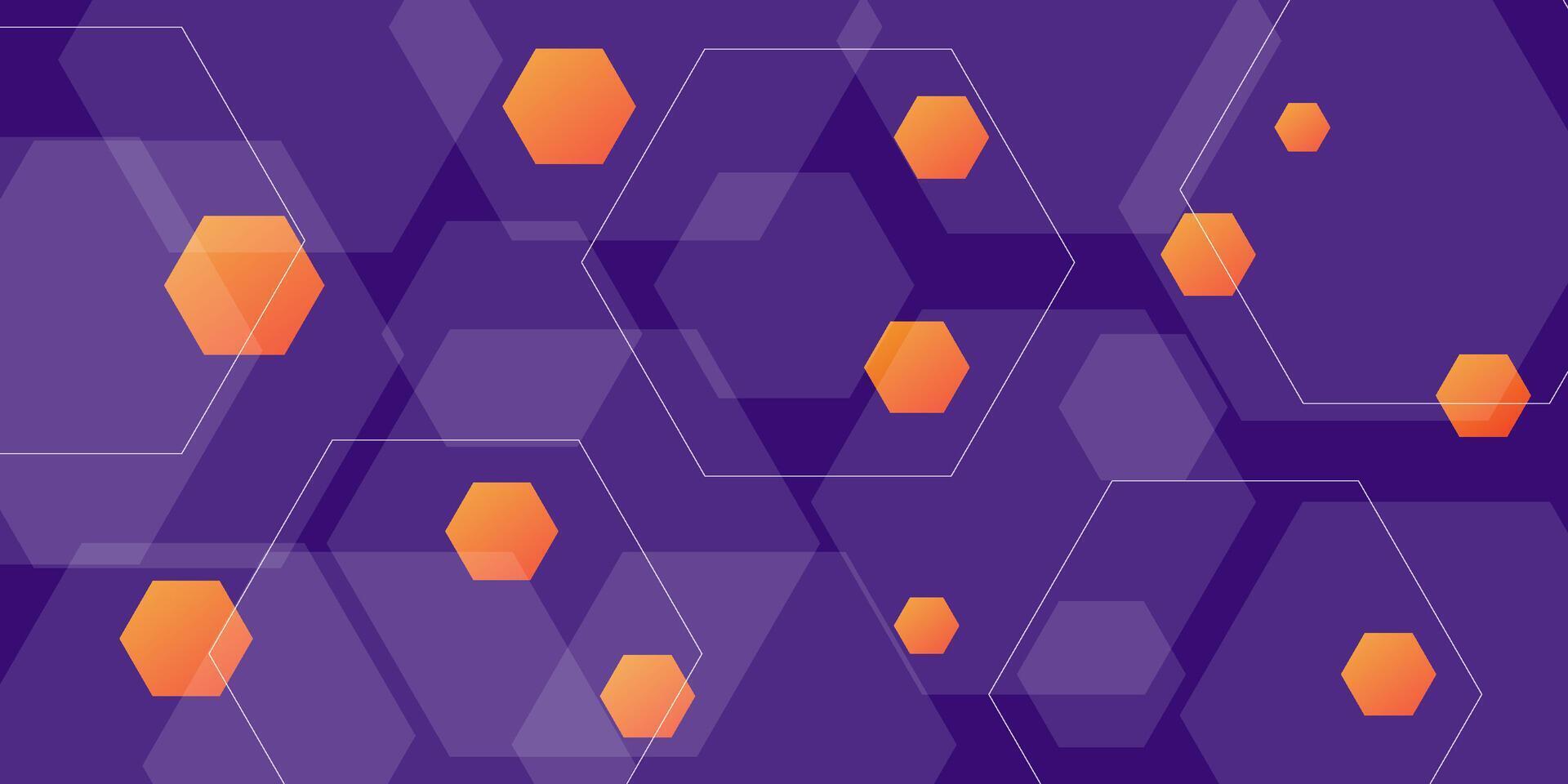 Abstract background gradient dynamic purple transparent white and lines. Hexagonal pattern overlay shape. Cool design. Eps10 vector
