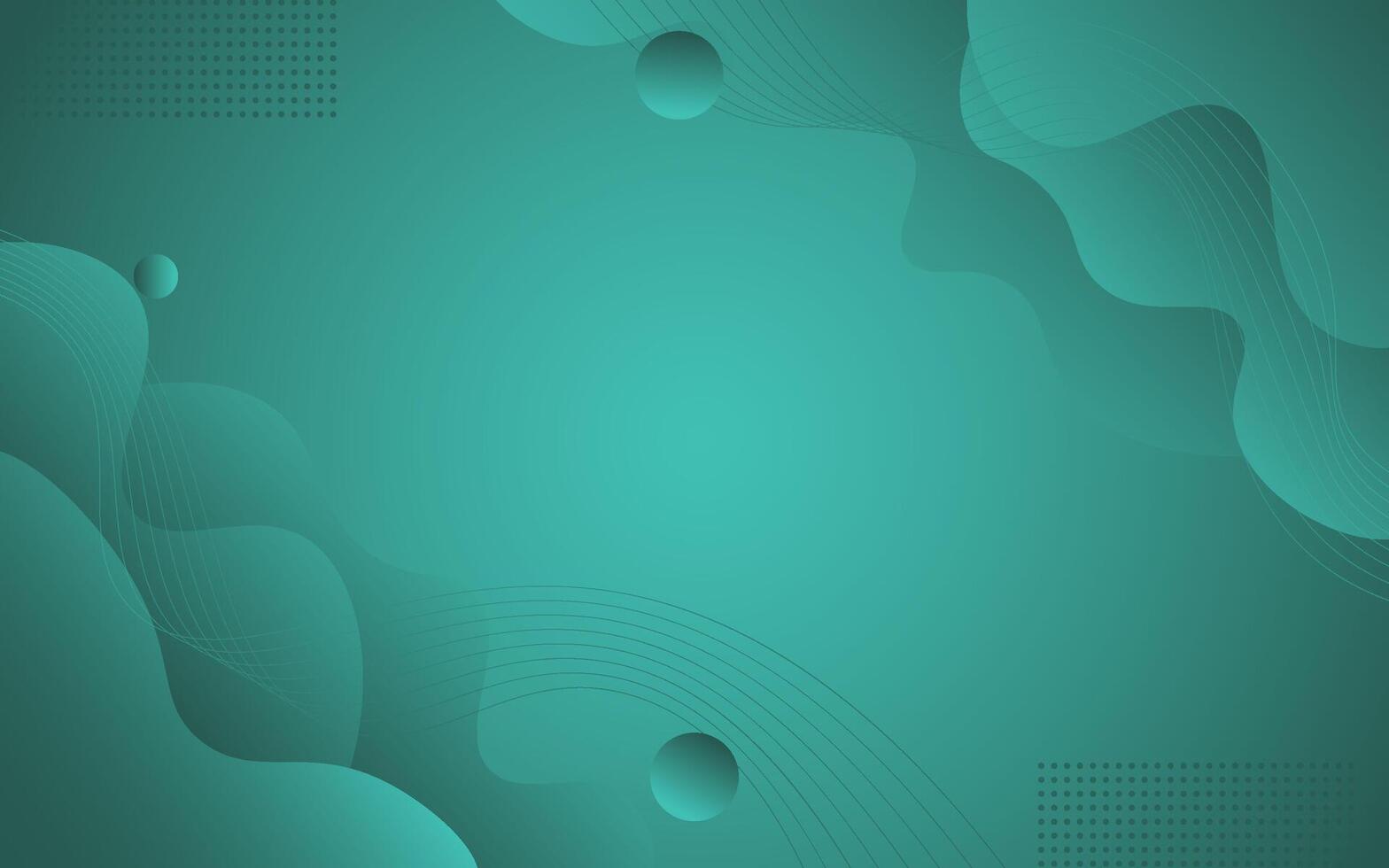 Colorful bright green geometric business banner design. Creative banner design with wave and line shapes as template. Simple horizontal banner. vector