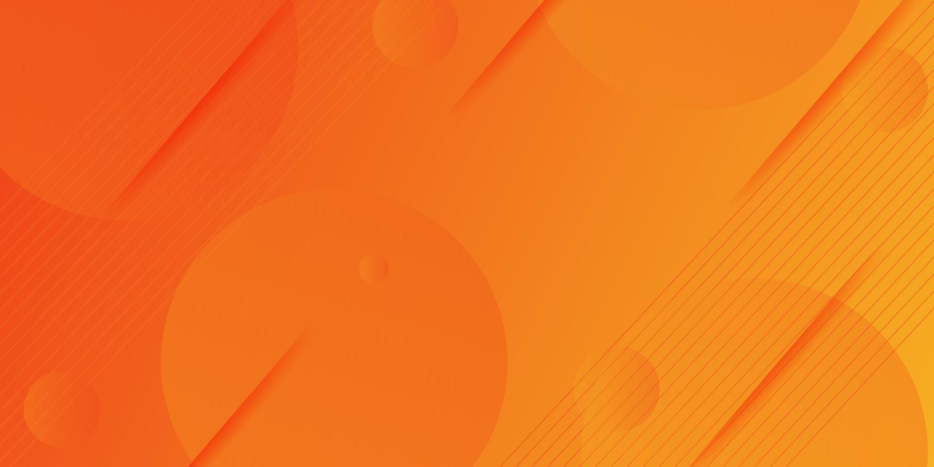 Abstract geometric colorful orange background with wavy fluid shapes with simple patterns. Bright orange background design. Cool and modern concept. vector