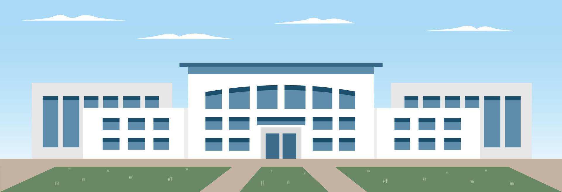 Federal office building. immigration office. Office building. vector