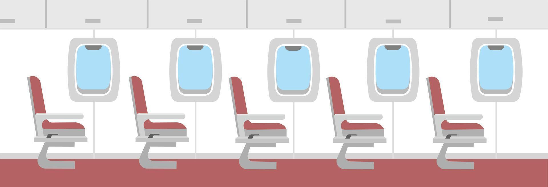Airplane seat illustration vector