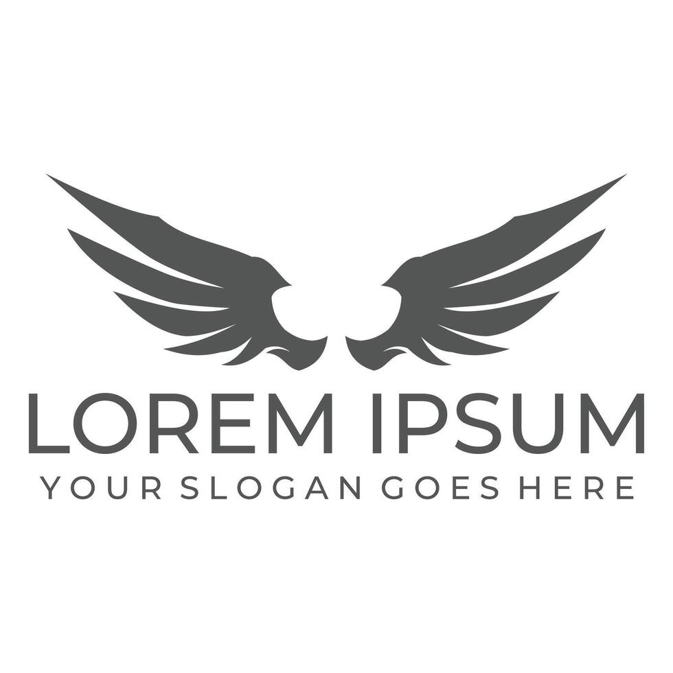 Grey bird wing flapping design vector