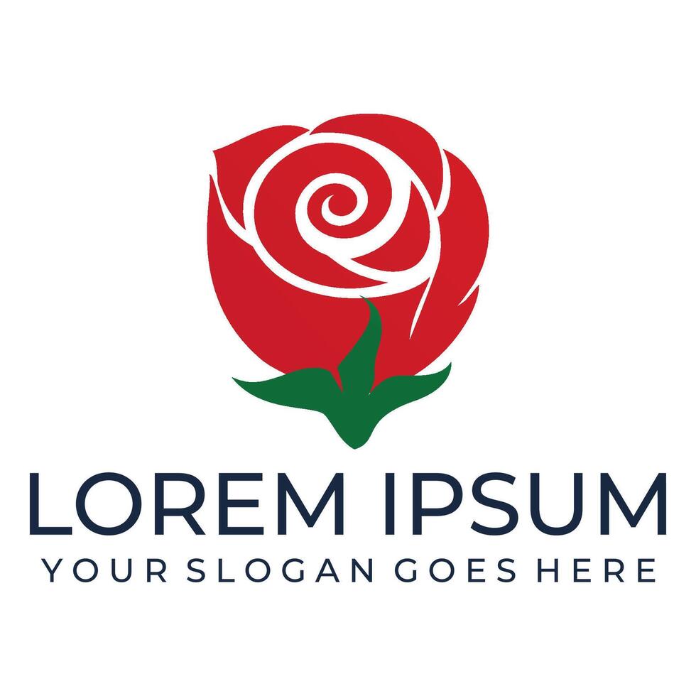 Red rose tribal design vector