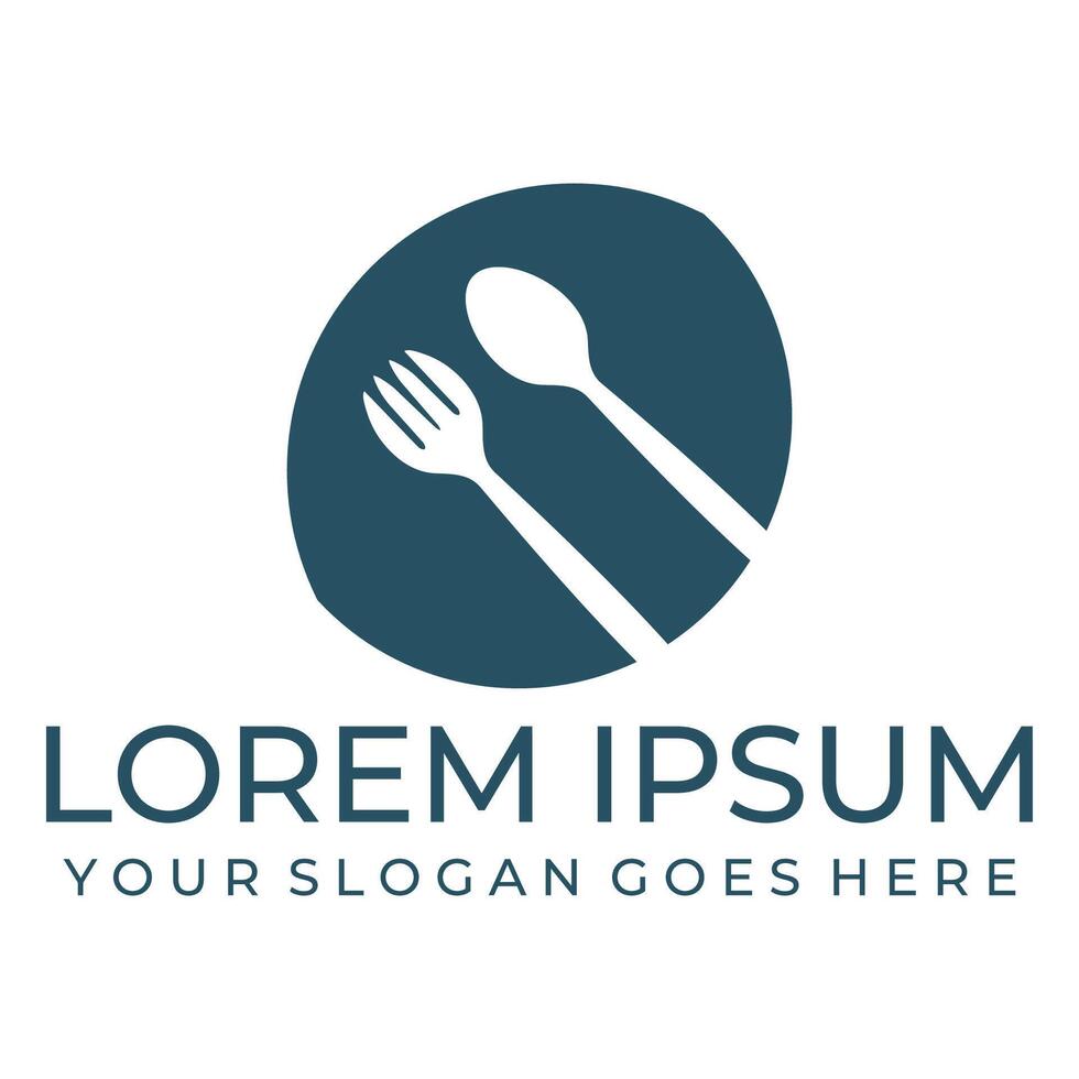 Natural leaf spoon design vector