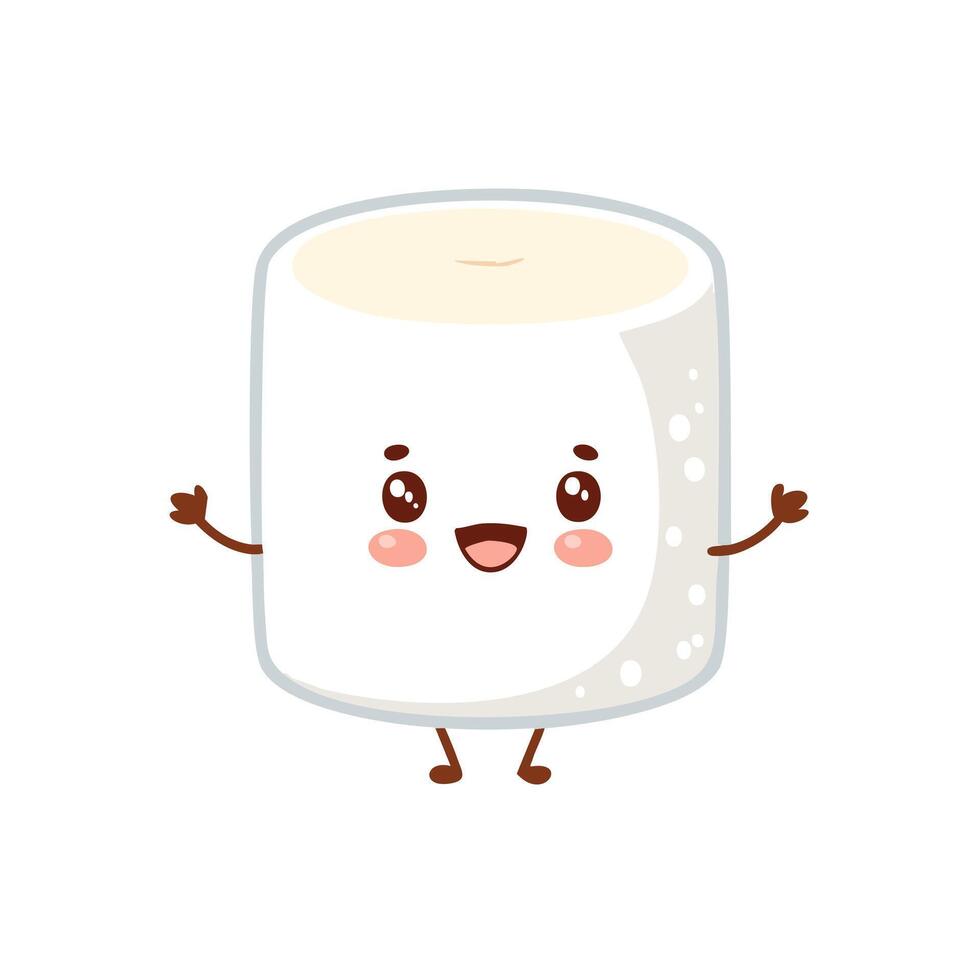 Marshmallow Food Eat Meal Snack Cuisine Animation Kawaii vector