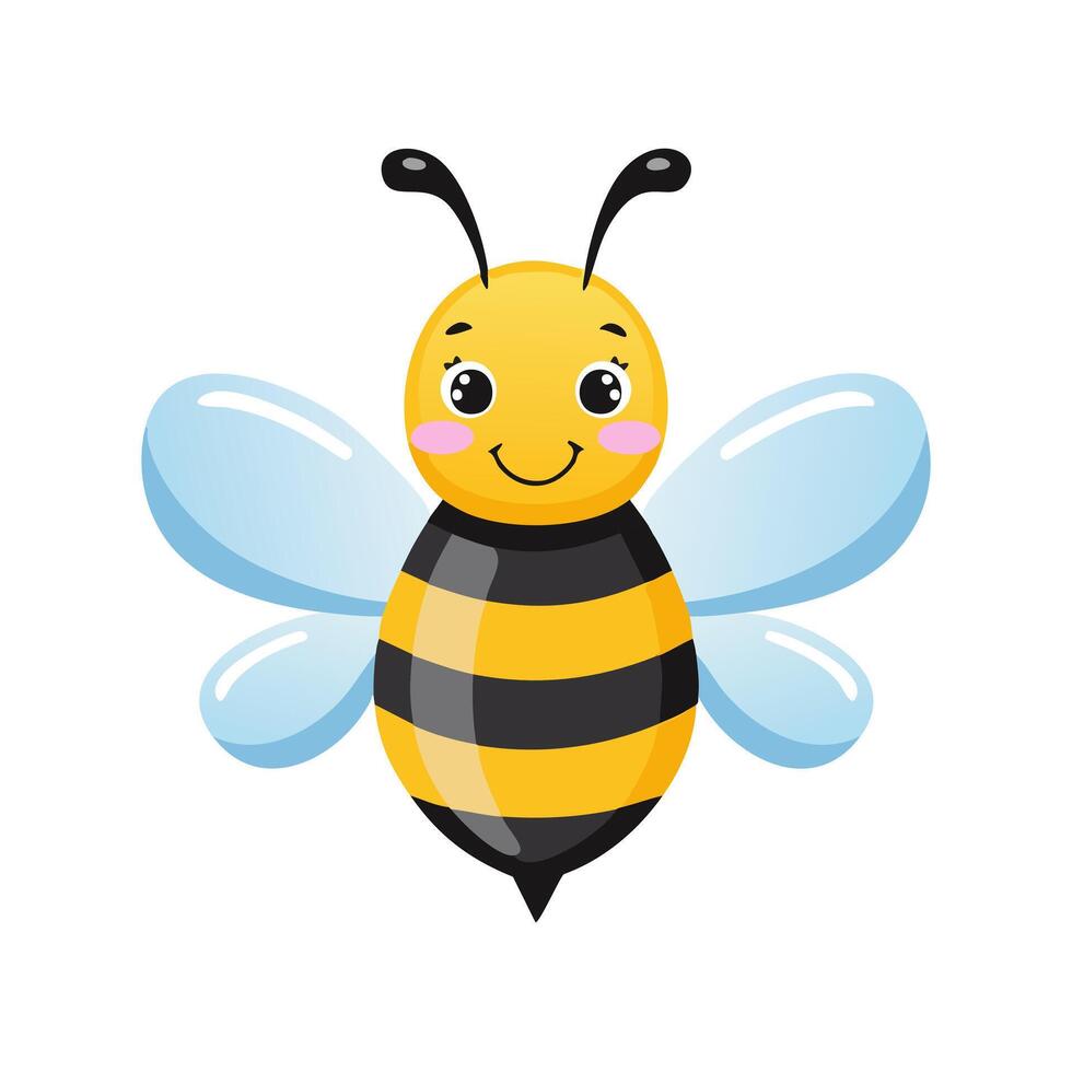 Bumblebee Bee Insect Bug Animal Animation Kawaii Character Pest vector