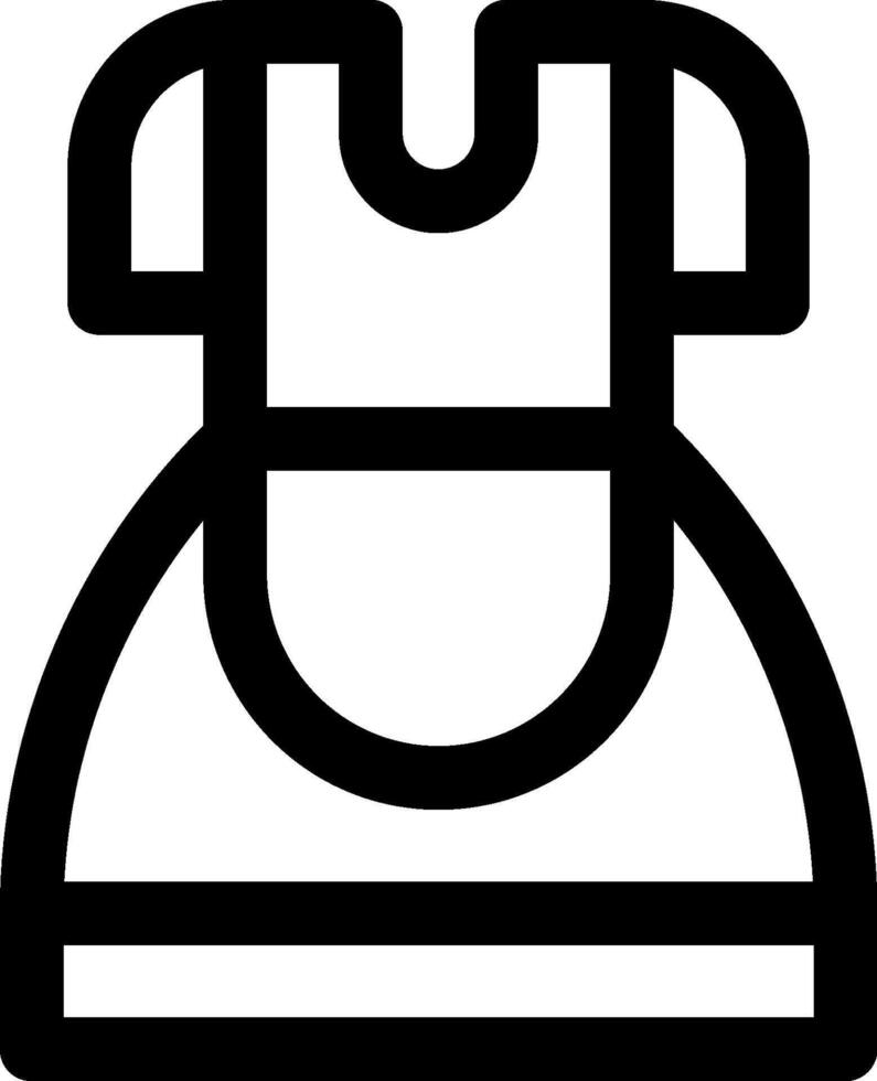 A black and white image of a dress vector