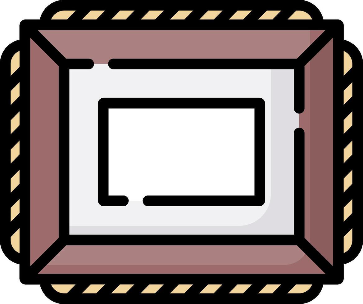 Picture frame icon illustration vector