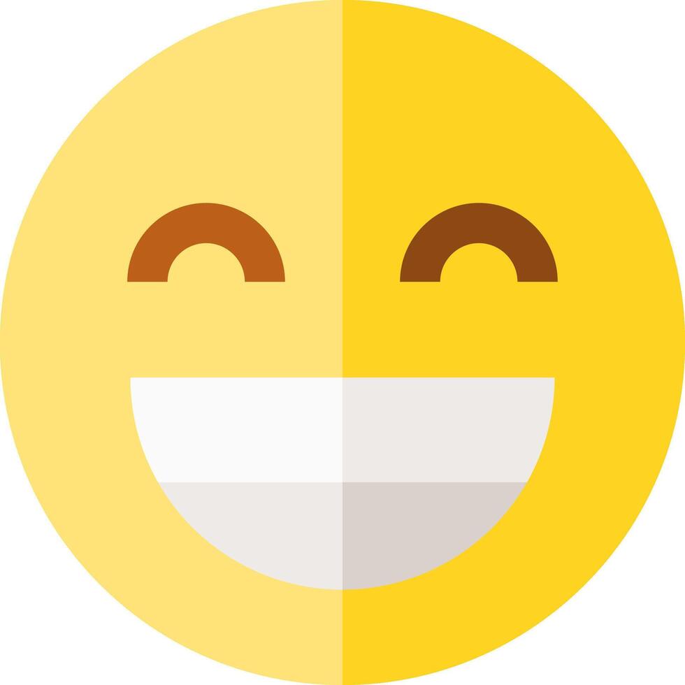 A smiling emoticion with a white background vector