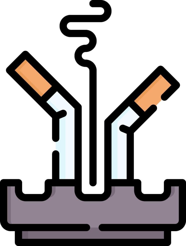 Cigarettes smoking icon vector