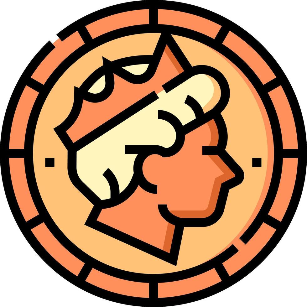 A cartoon image of a man wearing a crown vector