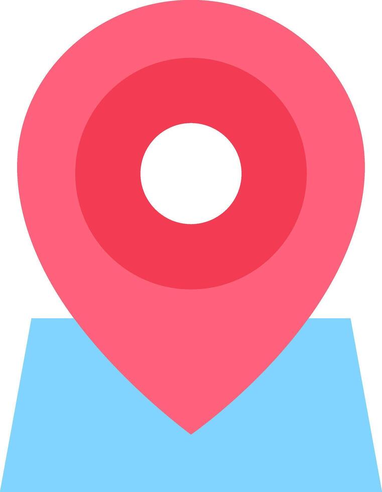 A location marker icon with a red dot vector