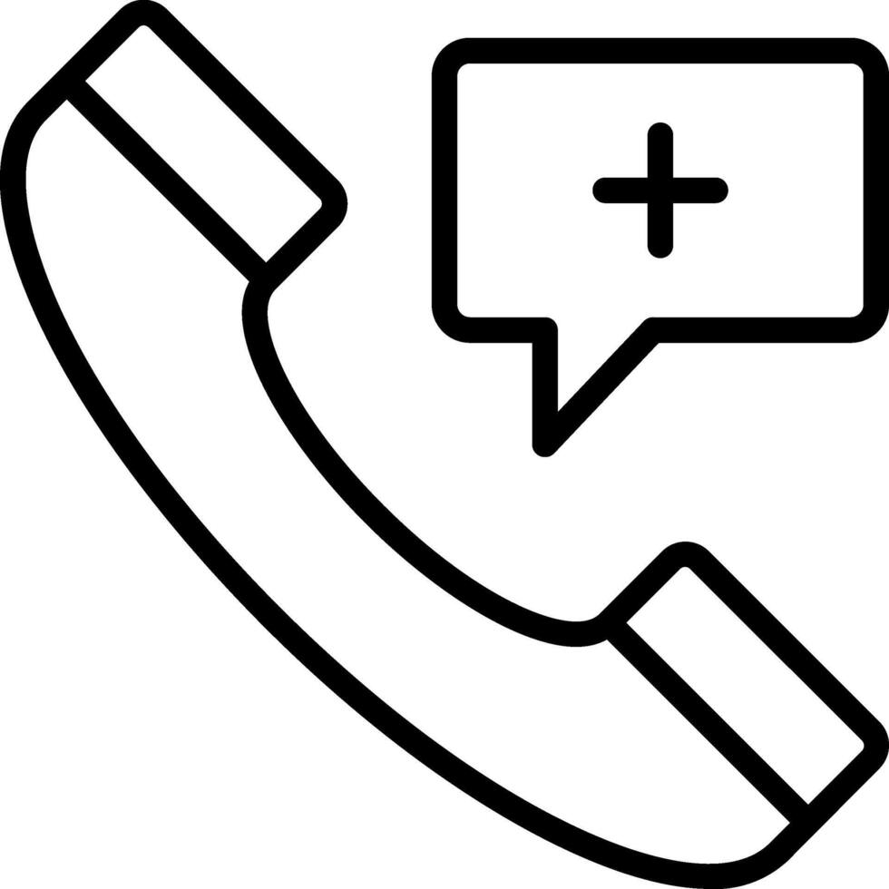 Phone icon with speech bubble vector