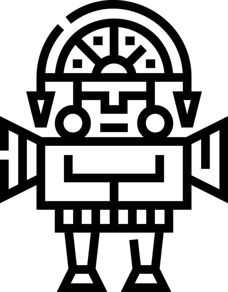 A black and white drawing of a man in a costume vector