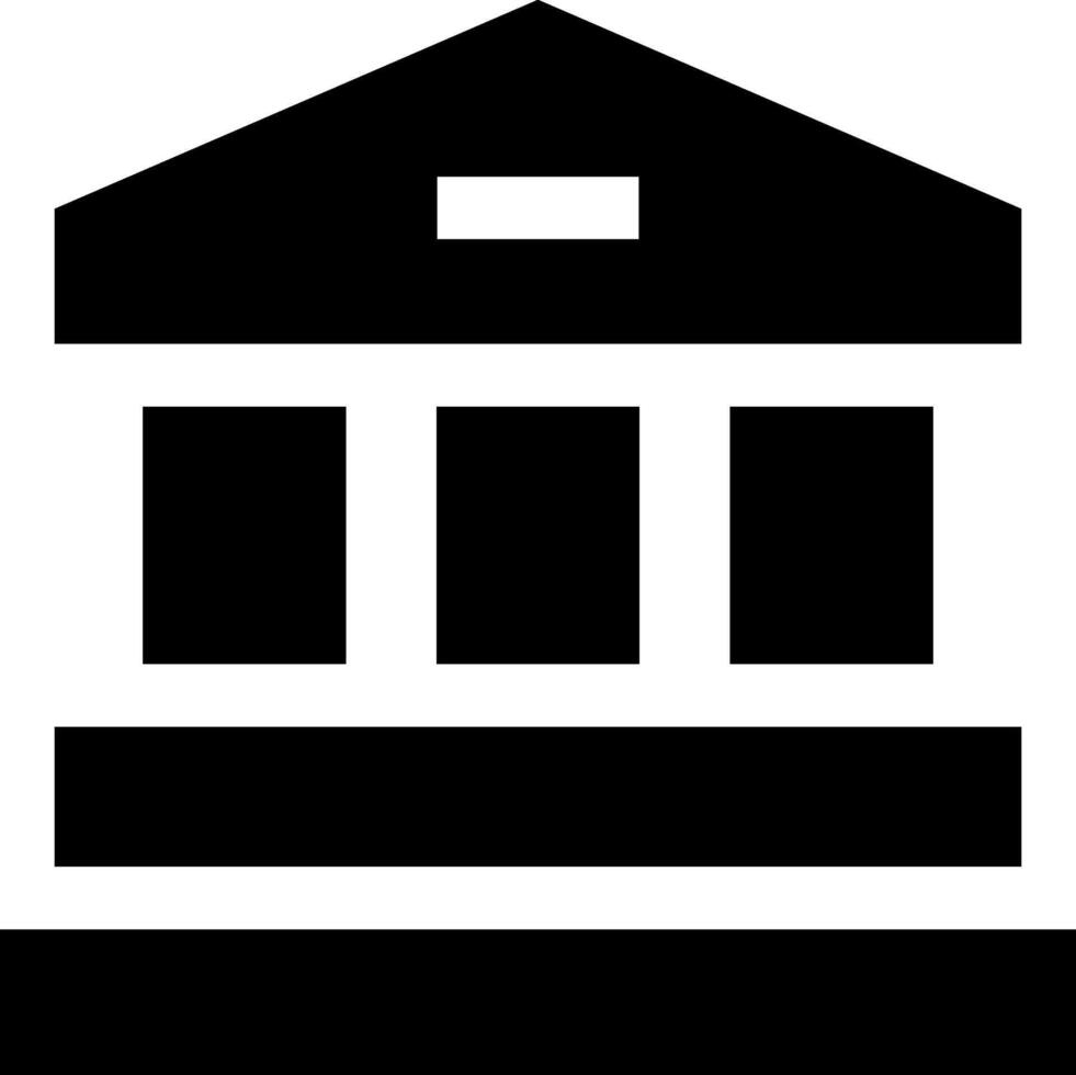 A black and white image of a building with a sign on it vector