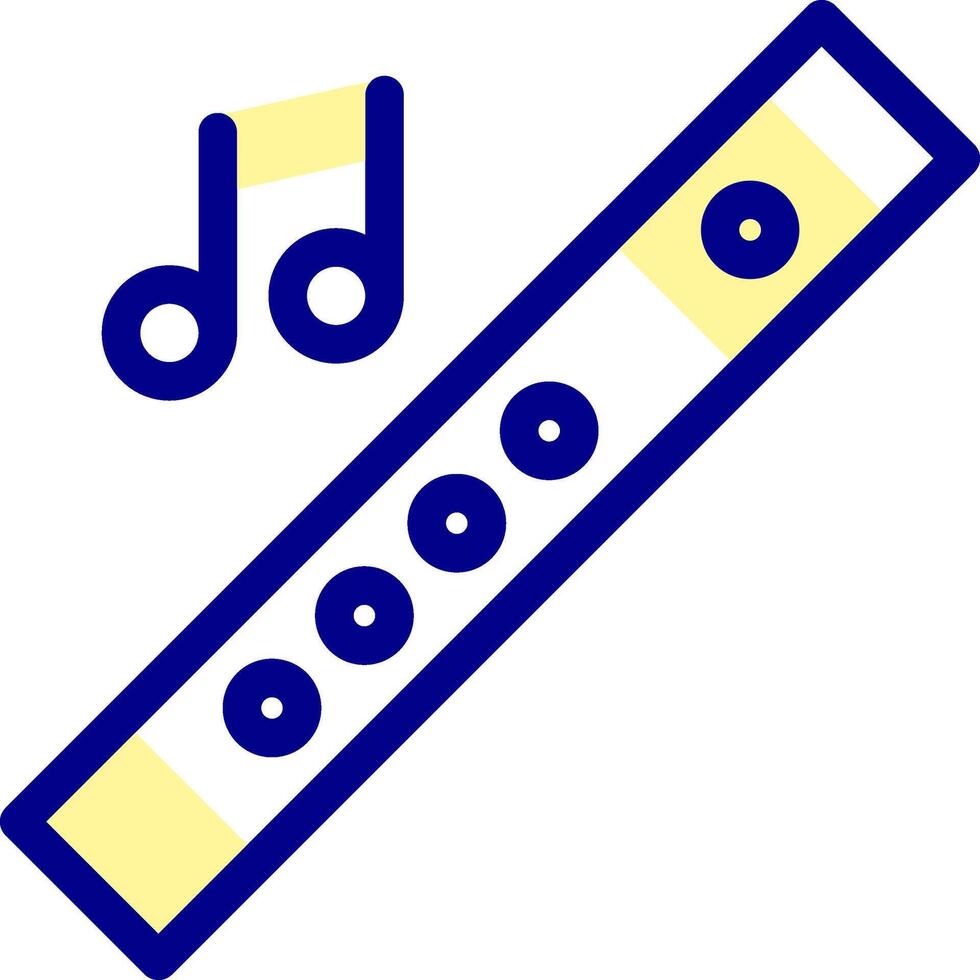 A musical instrument with notes and music notes vector