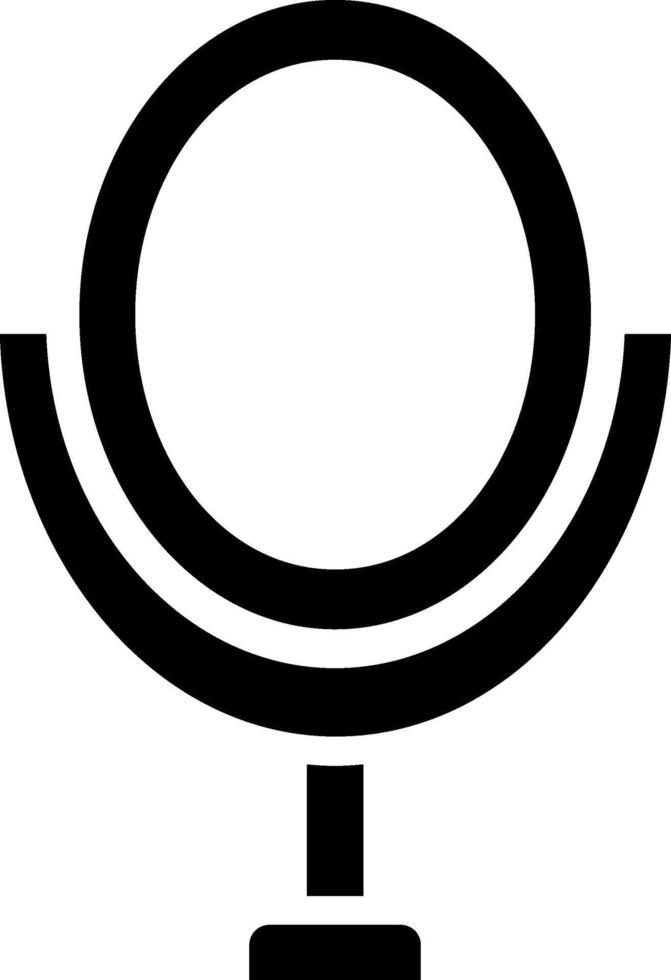 Microphone icon on white background vector