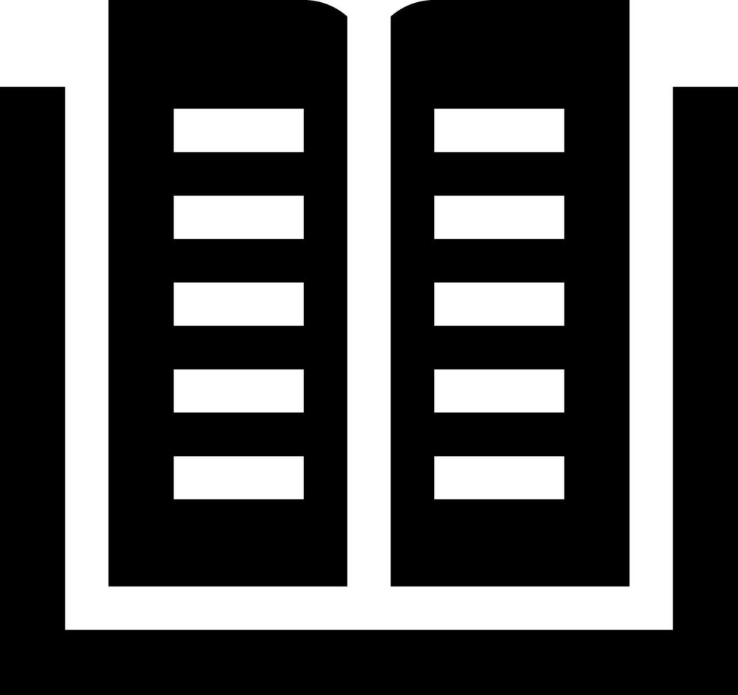 A black and white image of a book vector