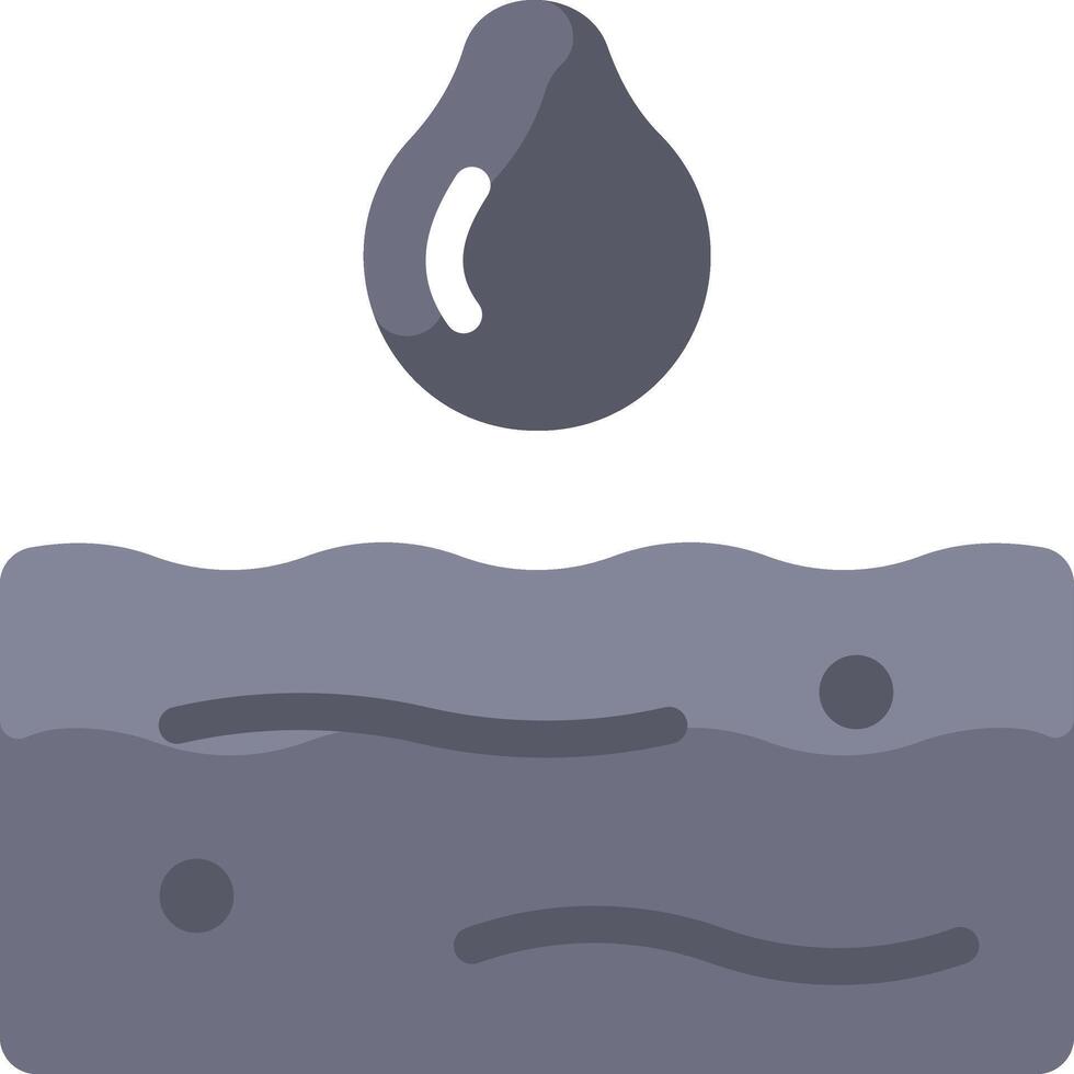Water drop on a rock icon illustration design vector