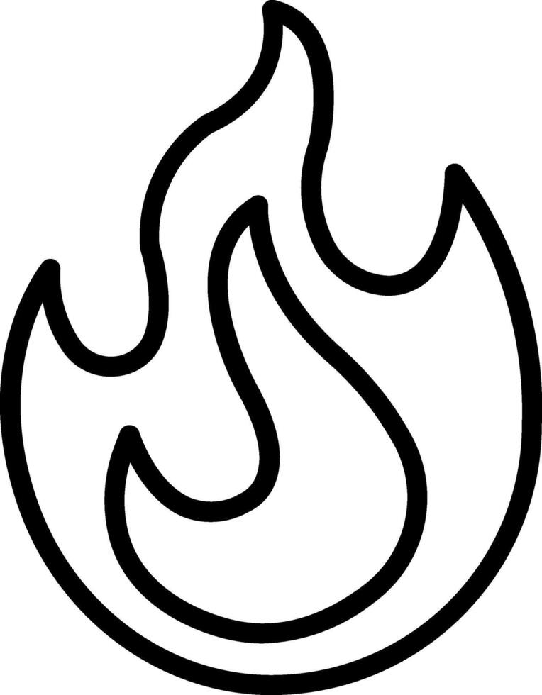 Fire flame icon vector