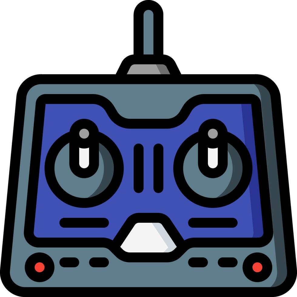 A remote control device with two buttons vector