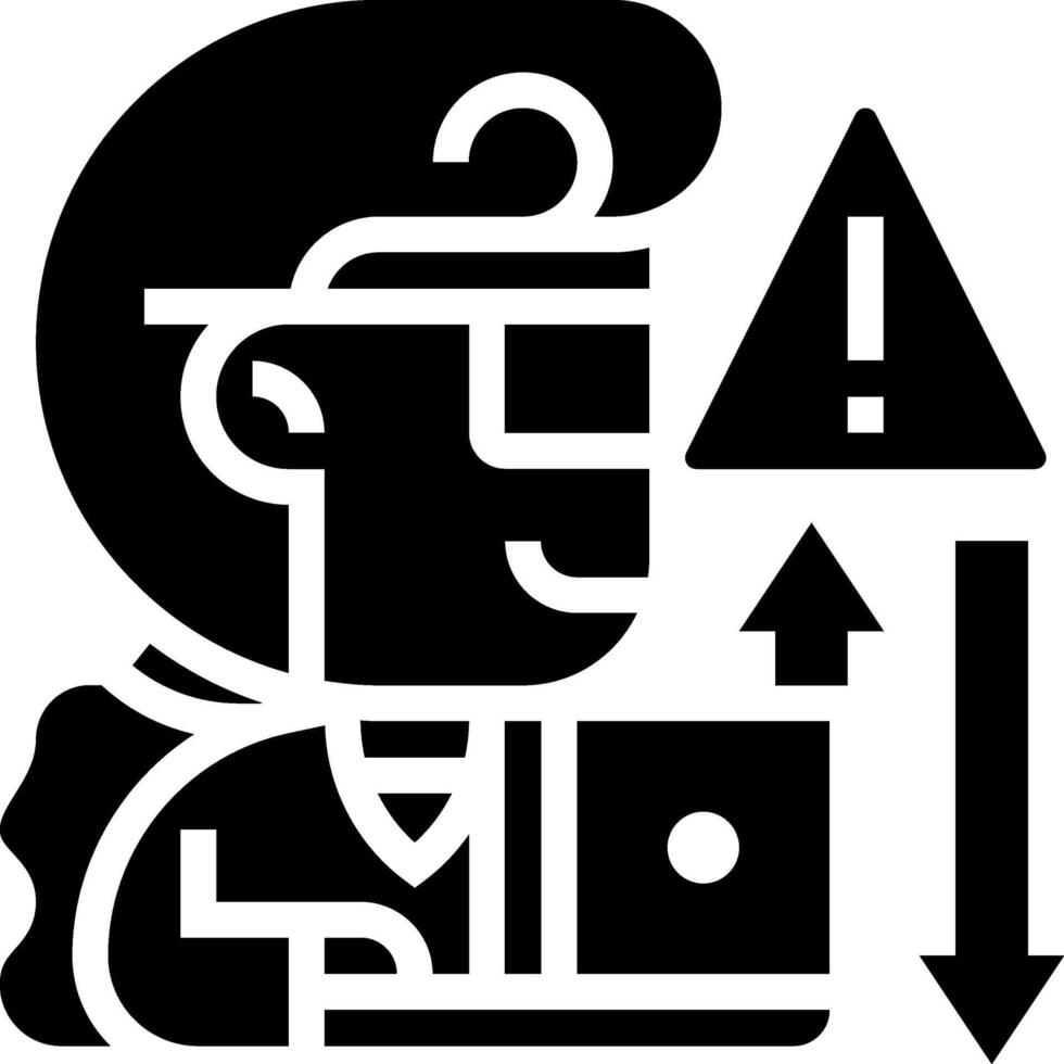 A black and white illustration of a man with a camera vector