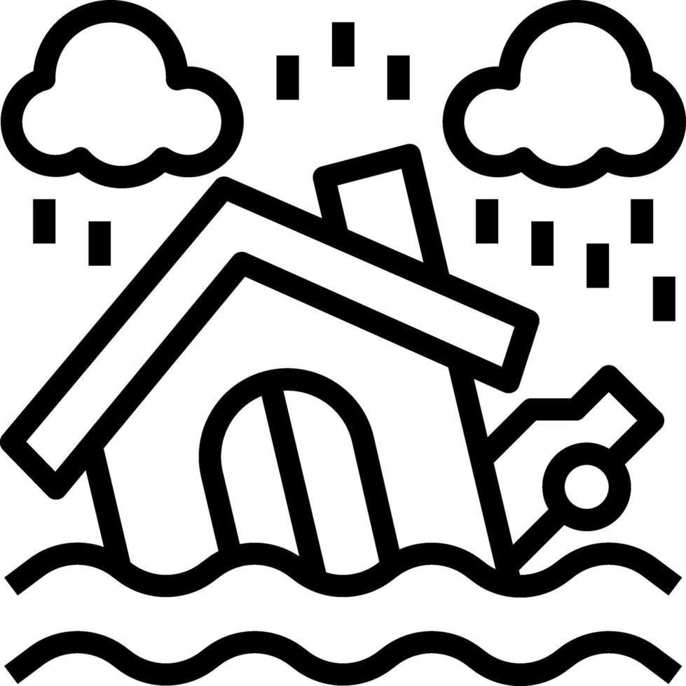 Flooding illustration design vector