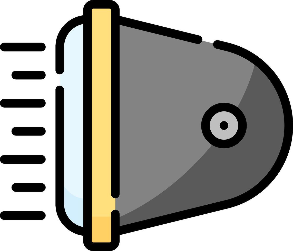 A black and yellow light bulb icon on a white background vector