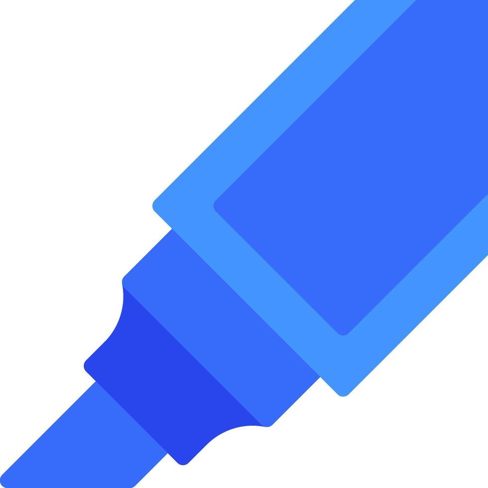 A blue pen with a white background vector