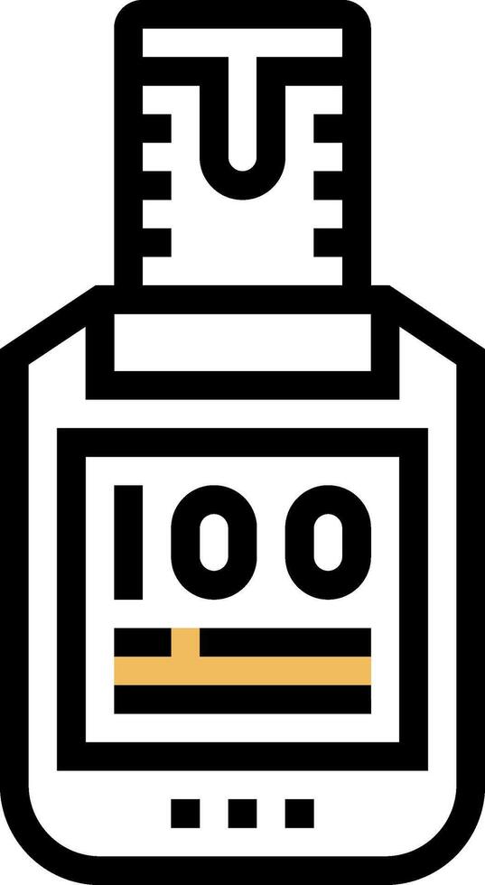A meter with a 100 on it vector