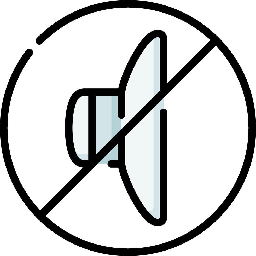 No sound icon vector