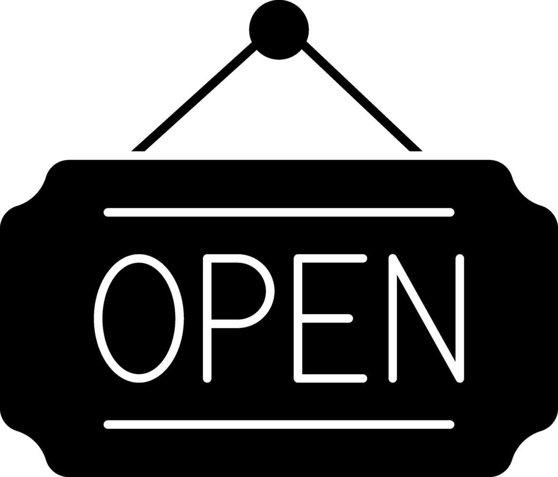 Open sign illustration design vector