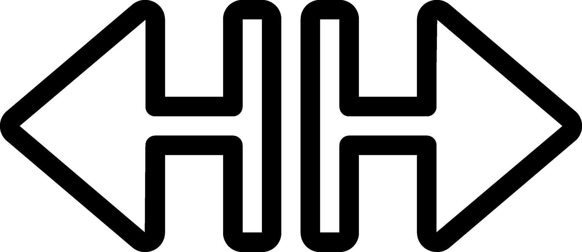 The logo for the hh logo vector