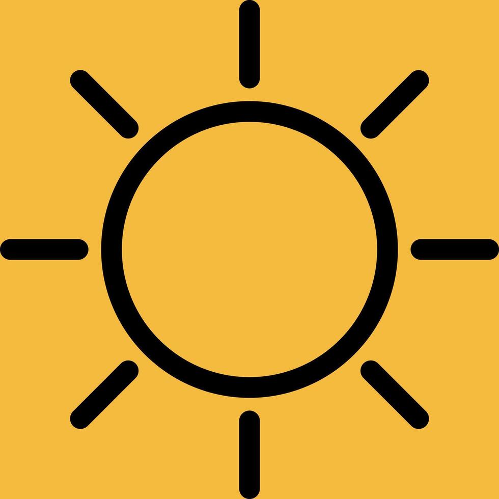 Sun icon illustration vector