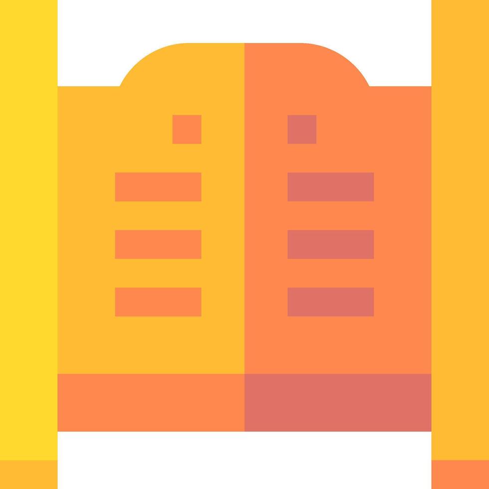 A book with a yellow and orange cover vector