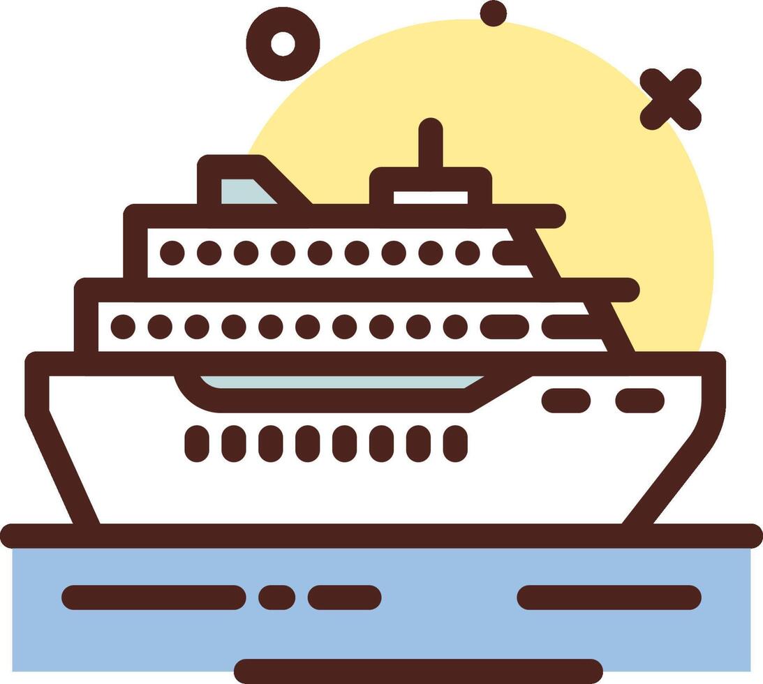 Cruise ship icon vector