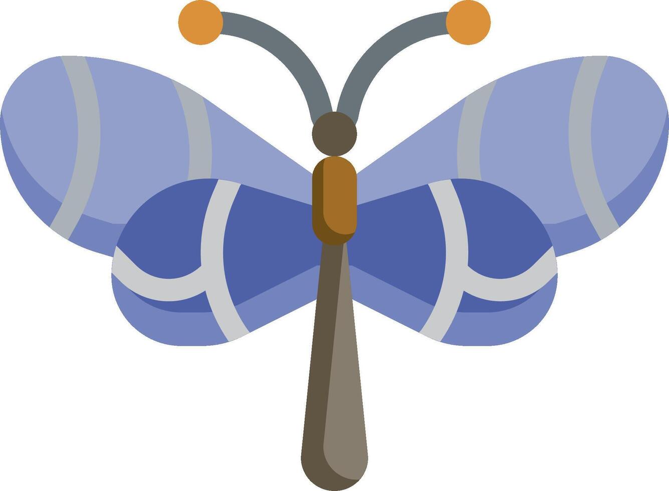 A blue butterfly with a long tail vector
