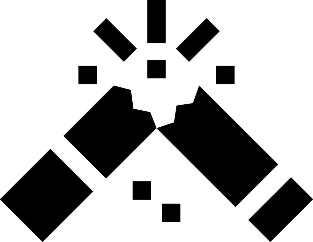 A black and white logo of a fireworks vector