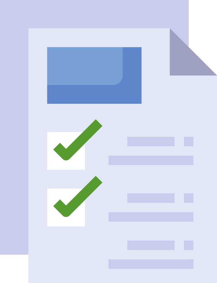 A checklist with a check mark on it vector