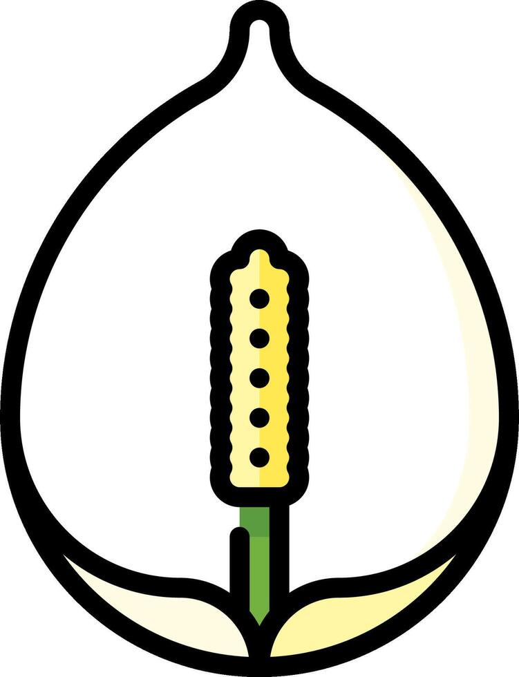 Corn flower icon vector