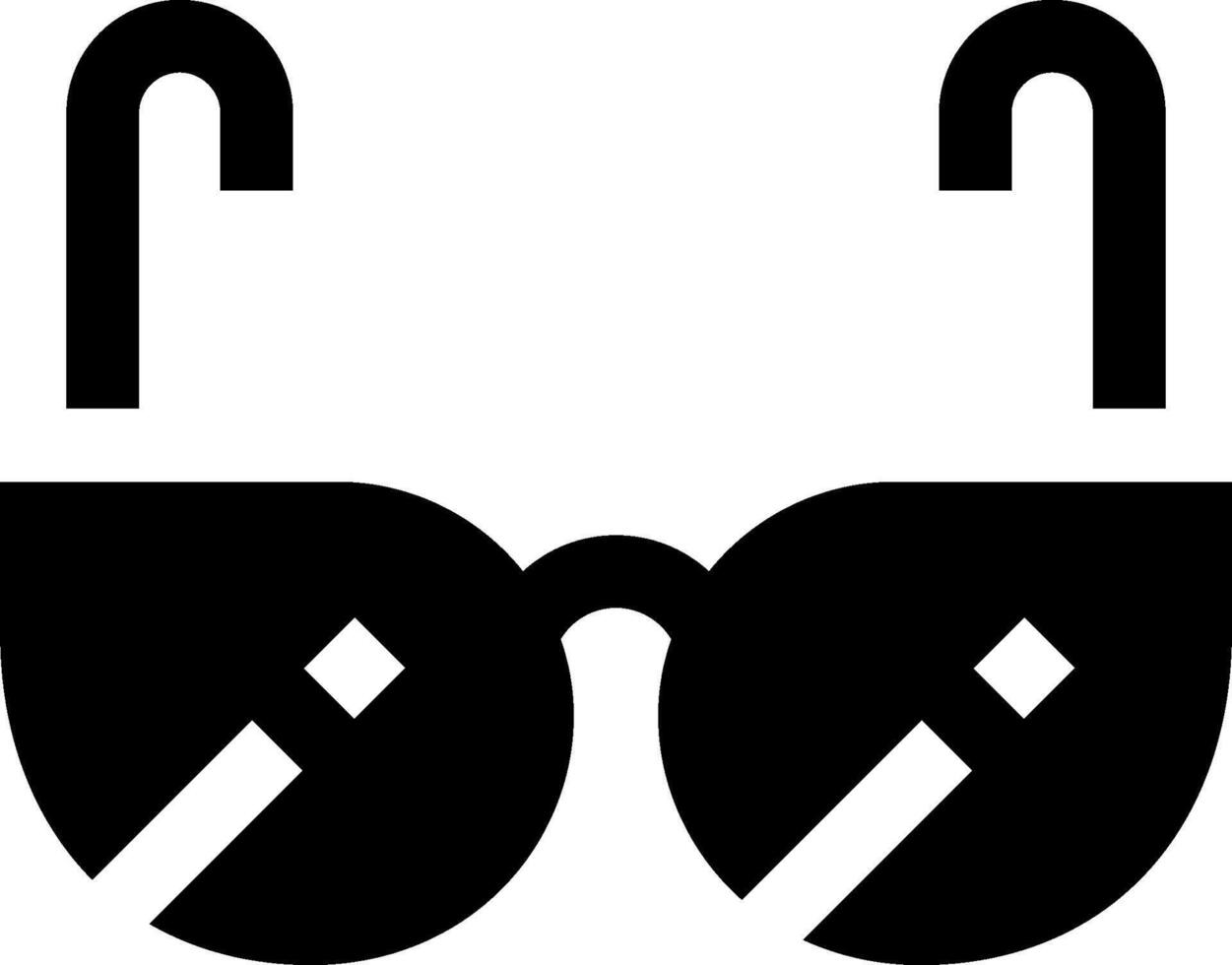 Sunglasses icon with a pair of sunglasses vector