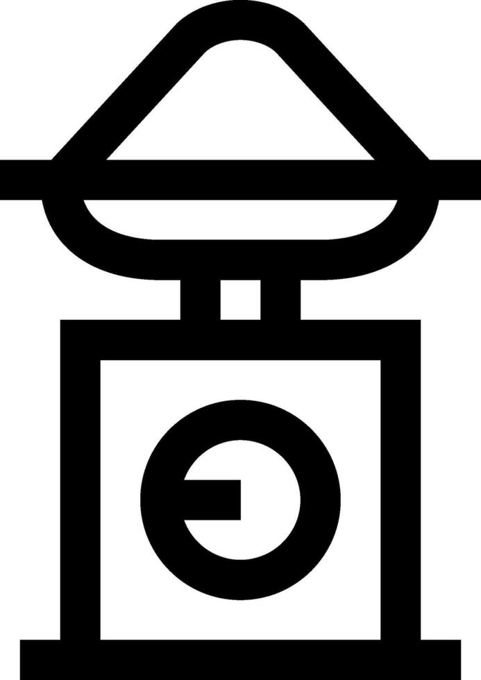 A black and white image of a scale vector