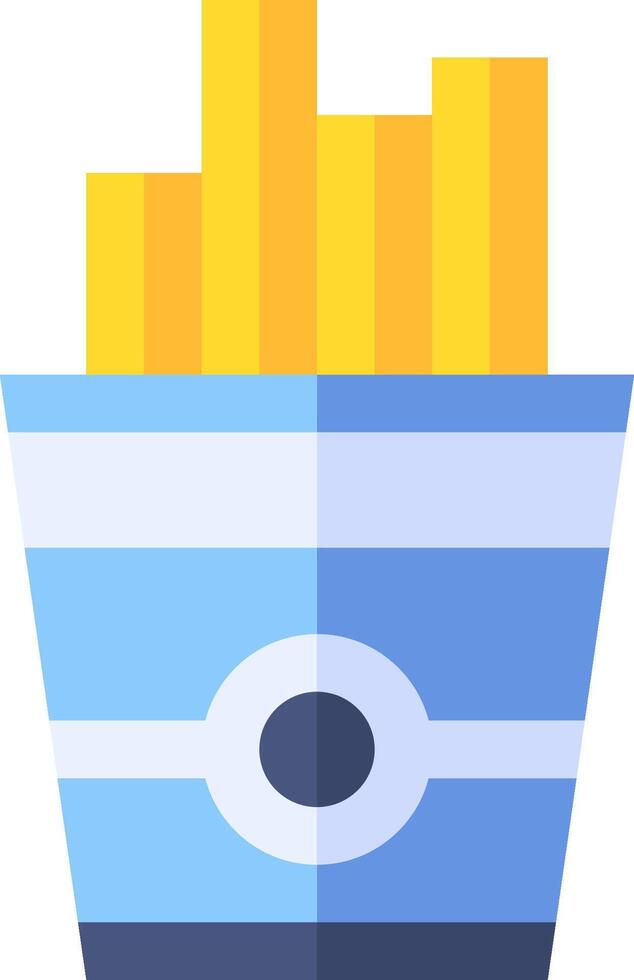 French fries icon vector
